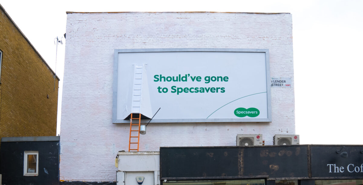 Specsavers outdoor advert